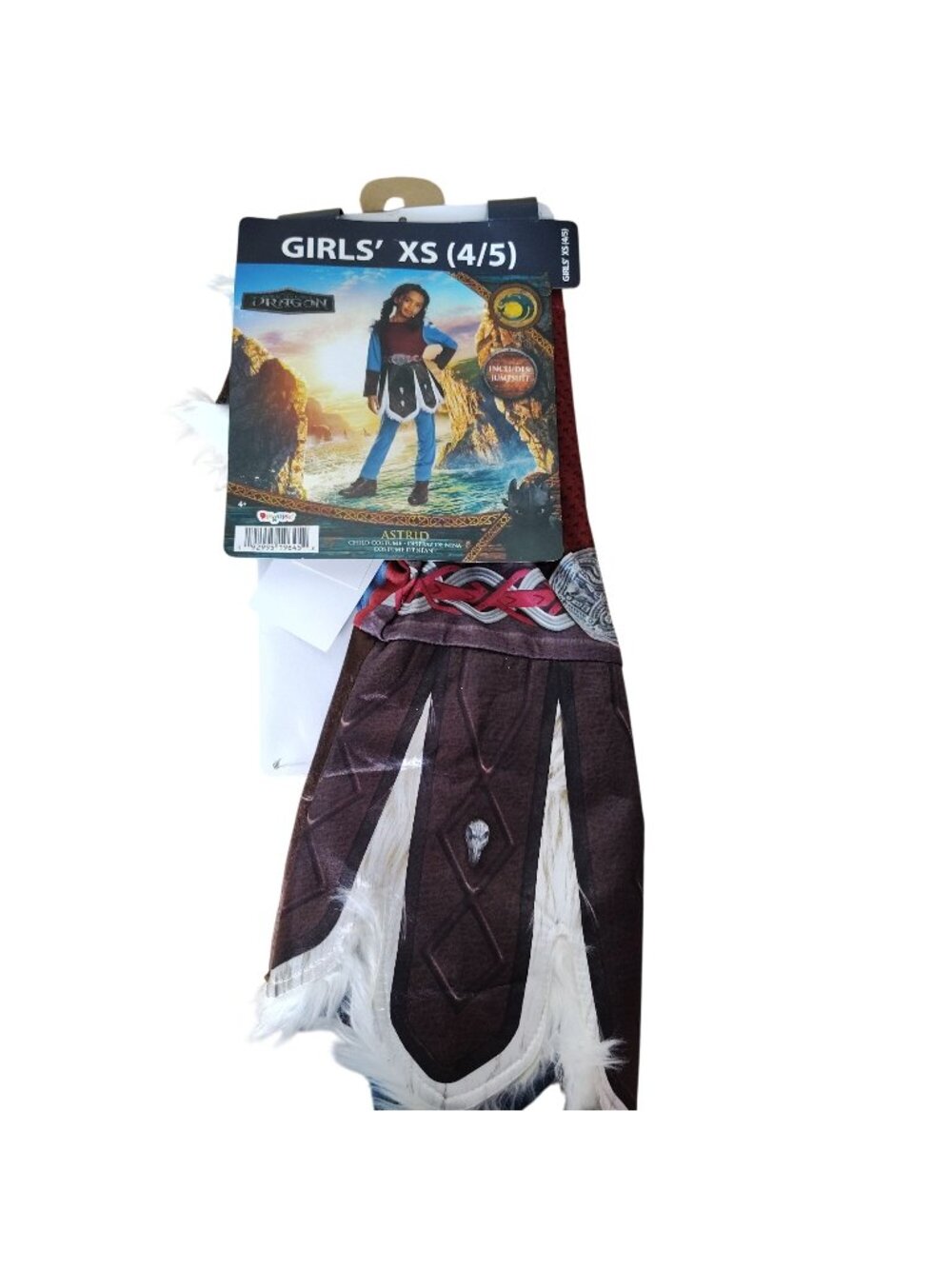 How To Train Your Dragon Astrid Girls Costume XS 4 5 Jumpsuit Disguise Halloween